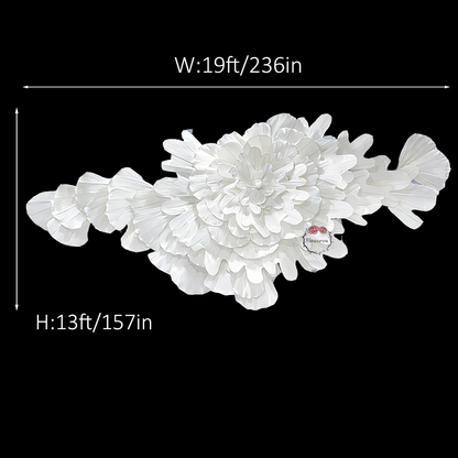 Flowerva "Flowers Blooming on the Clouds" Wedding Art Installation