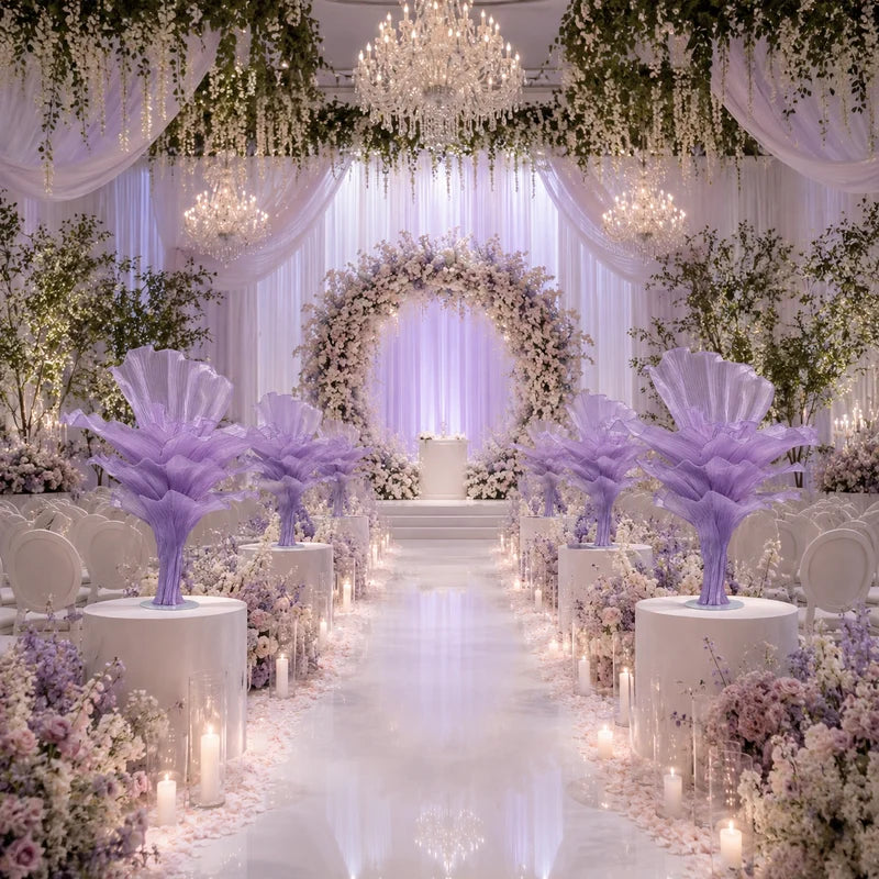 Flowerva Luxury Fabric Floral Centerpieces Handcrafted Wedding & Event Decor