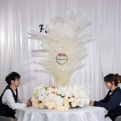 Flowerva Height Fabric Table Flower Wedding Decor(Without Flowers)