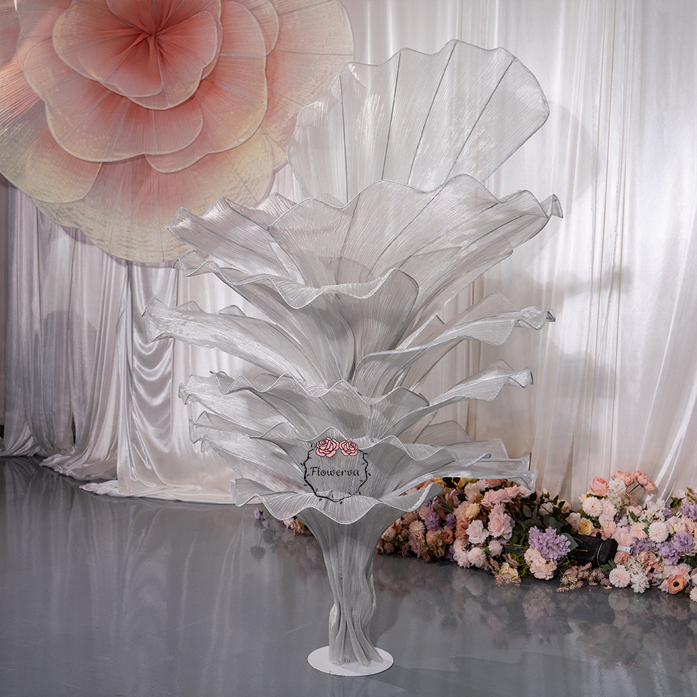 Flowerva''Morning Mist in the Mountains'' gray wedding table flower decoration