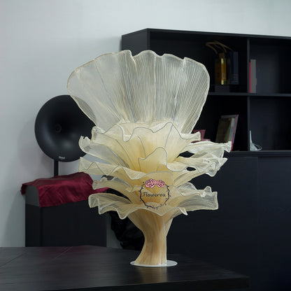 Flowerva Yellow Skin Table Flower Wedding Decoration (With Base)