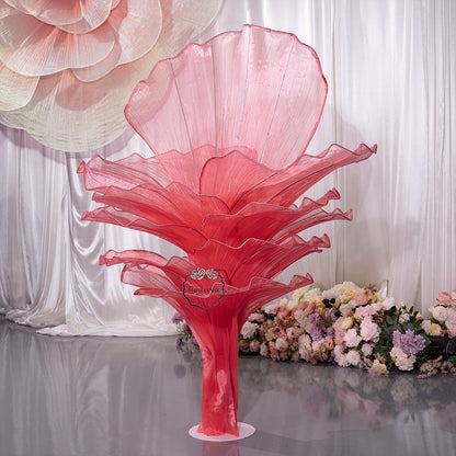 Flowerva Height Fabric Table Flower Wedding Decor(Without Flowers)