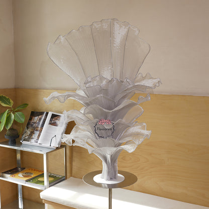 Flowerva Height Fabric Table Flower Wedding Decor(Without Flowers)