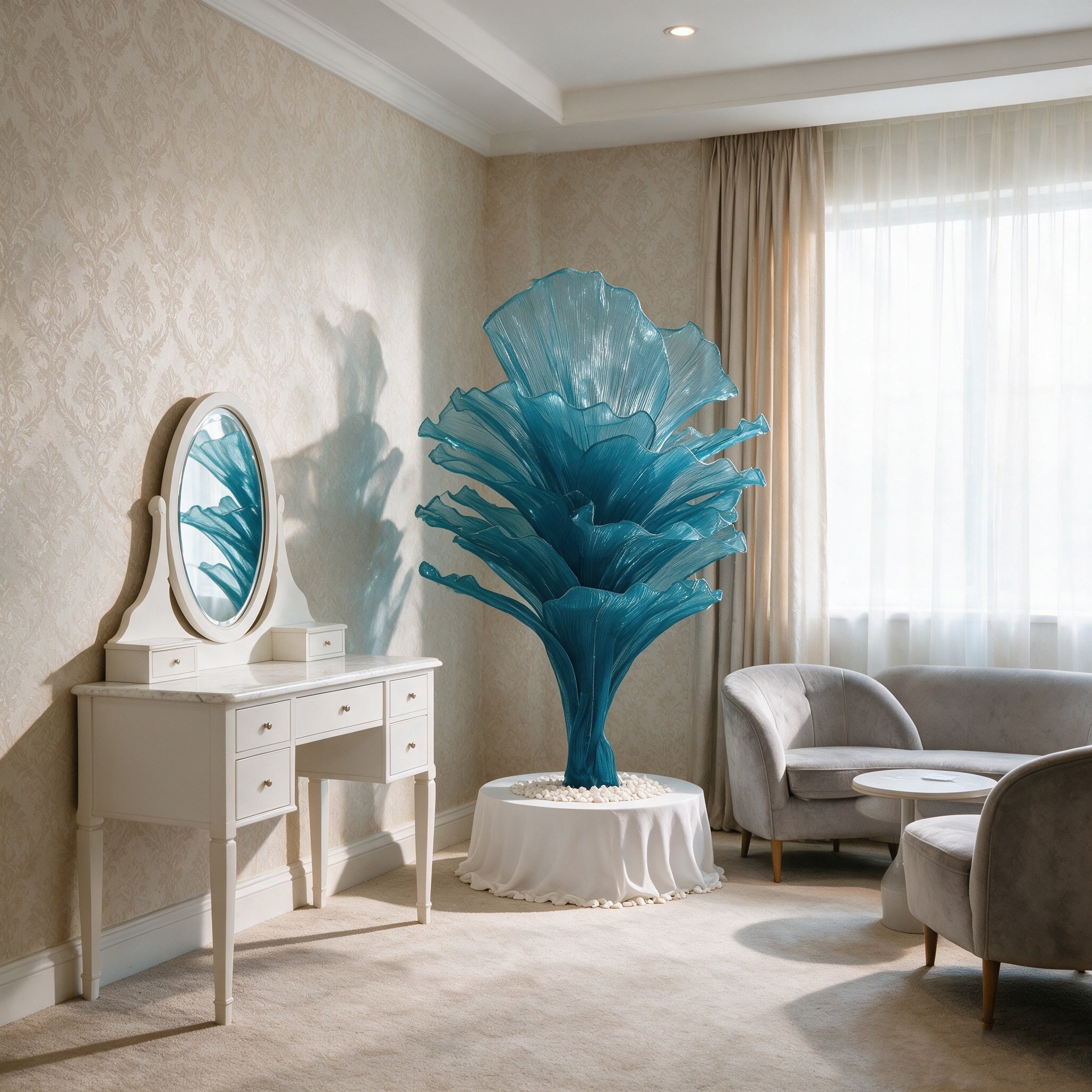 Flowerva "Ocean Love" Wedding Ceremony Deep Lake Blue
