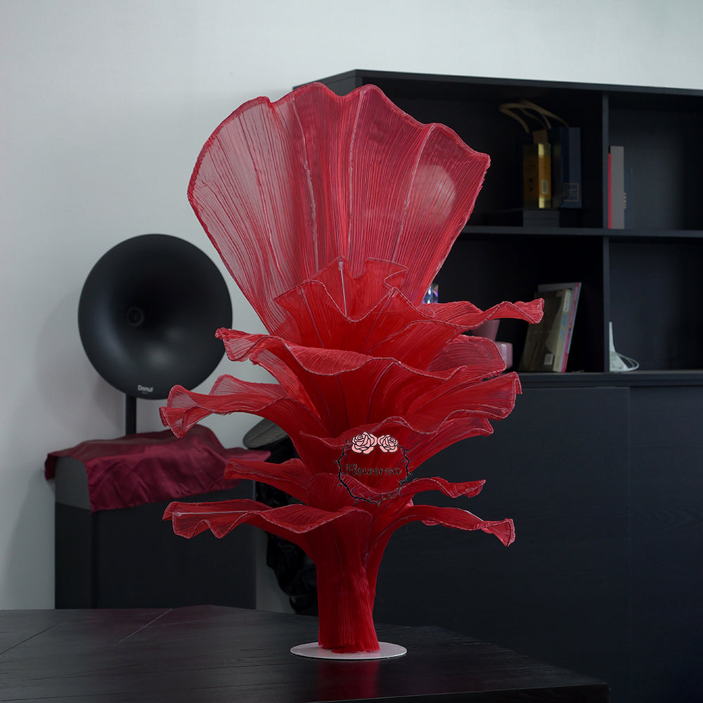 Flowerva Red Vintage Aesthetic Wedding Home Art Installation