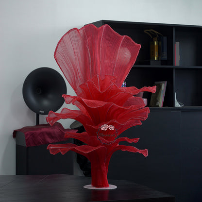 Flowerva Red Vintage Aesthetic Wedding Home Art Installation