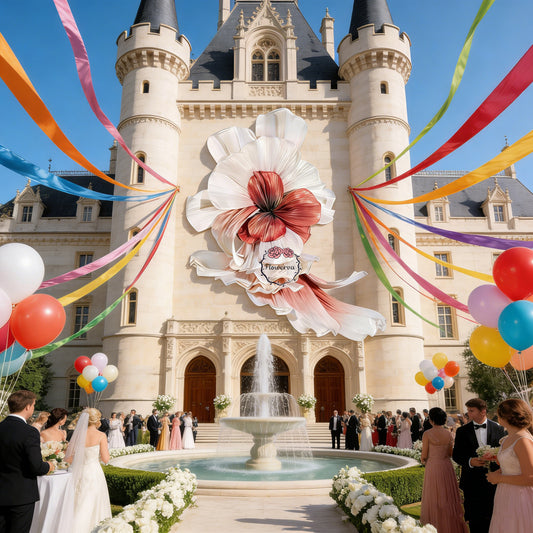 Flowerva Giant Dunhuang Flying Apsaras Flower Shape Party & Wedding Event Decor