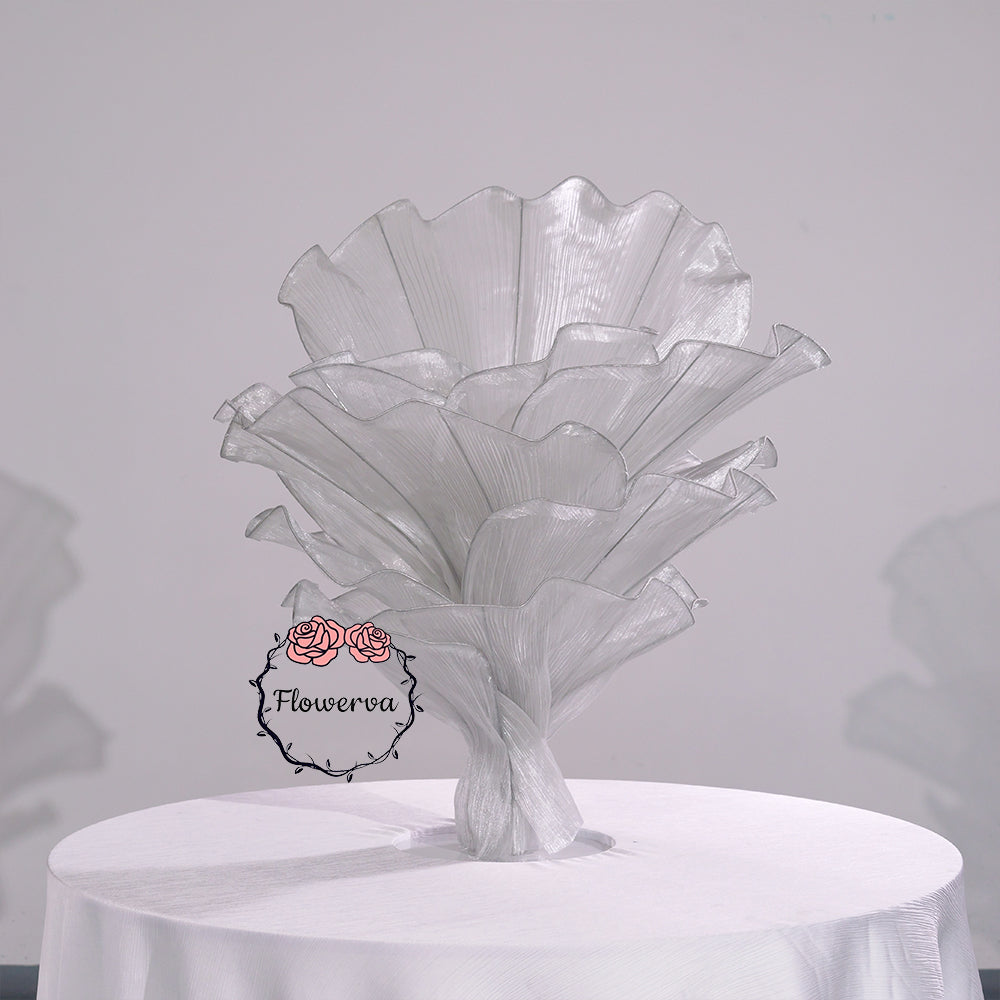 Flowerva''Morning Mist in the Mountains'' Grey Wedding Table Flower Decoration