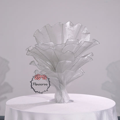 Flowerva''Morning Mist in the Mountains'' Grey Wedding Table Flower Decoration