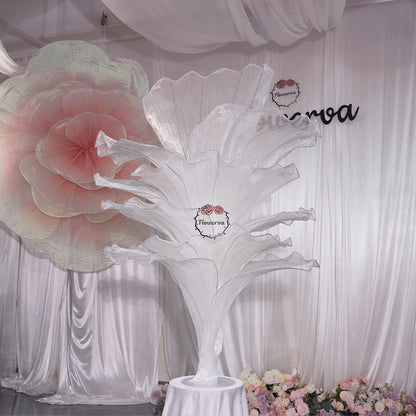 Flowerva Pure White Artistic Wedding Table Decorations
