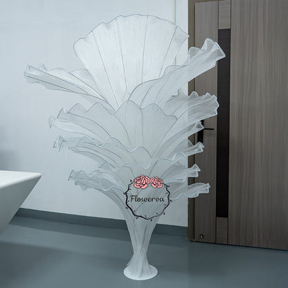 Flowerva Pure White Artistic Wedding Table Decorations