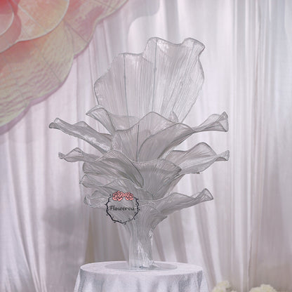 Flowerva''Morning Mist in the Mountains'' gray wedding table flower decoration