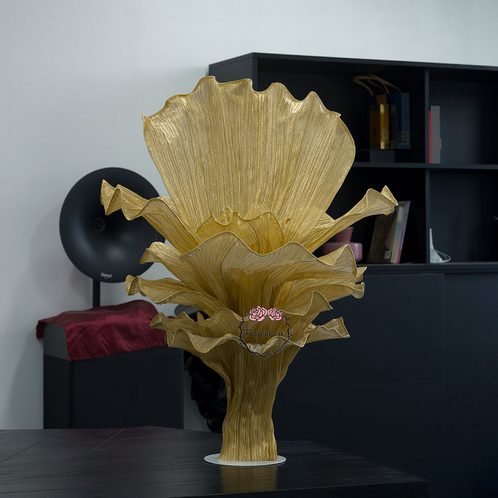 Flowerva Champagne Gold French Vintage Wedding and Home Art Decoration