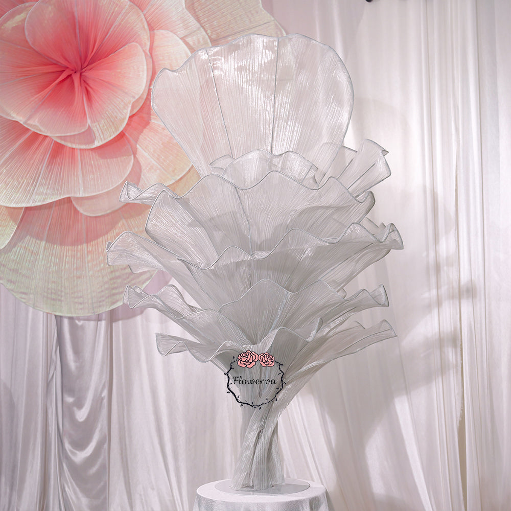 Flowerva''Morning Mist in the Mountains'' gray wedding table flower decoration