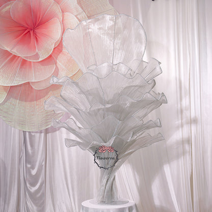 Flowerva''Morning Mist in the Mountains'' gray wedding table flower decoration