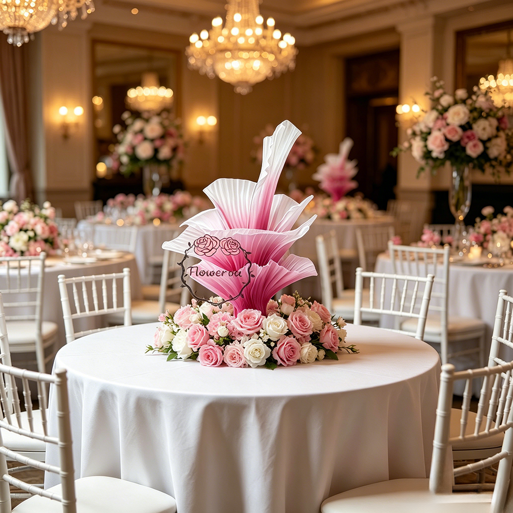 Flowerva Cardamom Purple Table Flower Wedding Table Centerpiece