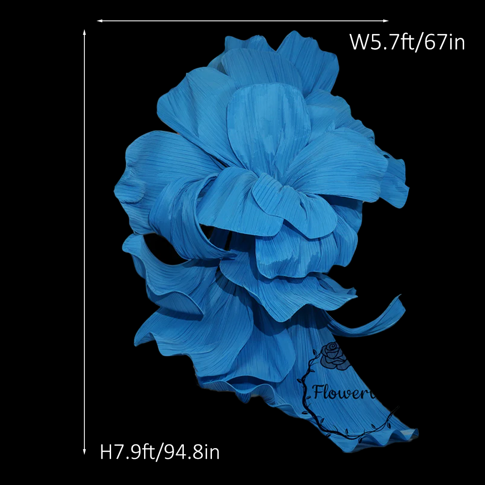 Flowerva Cloud Veil Oversized Statement  Bloom