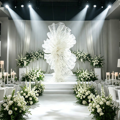 Flowerva Organza Wedding Arrangement Decorative Floral Semi-Finished Petals