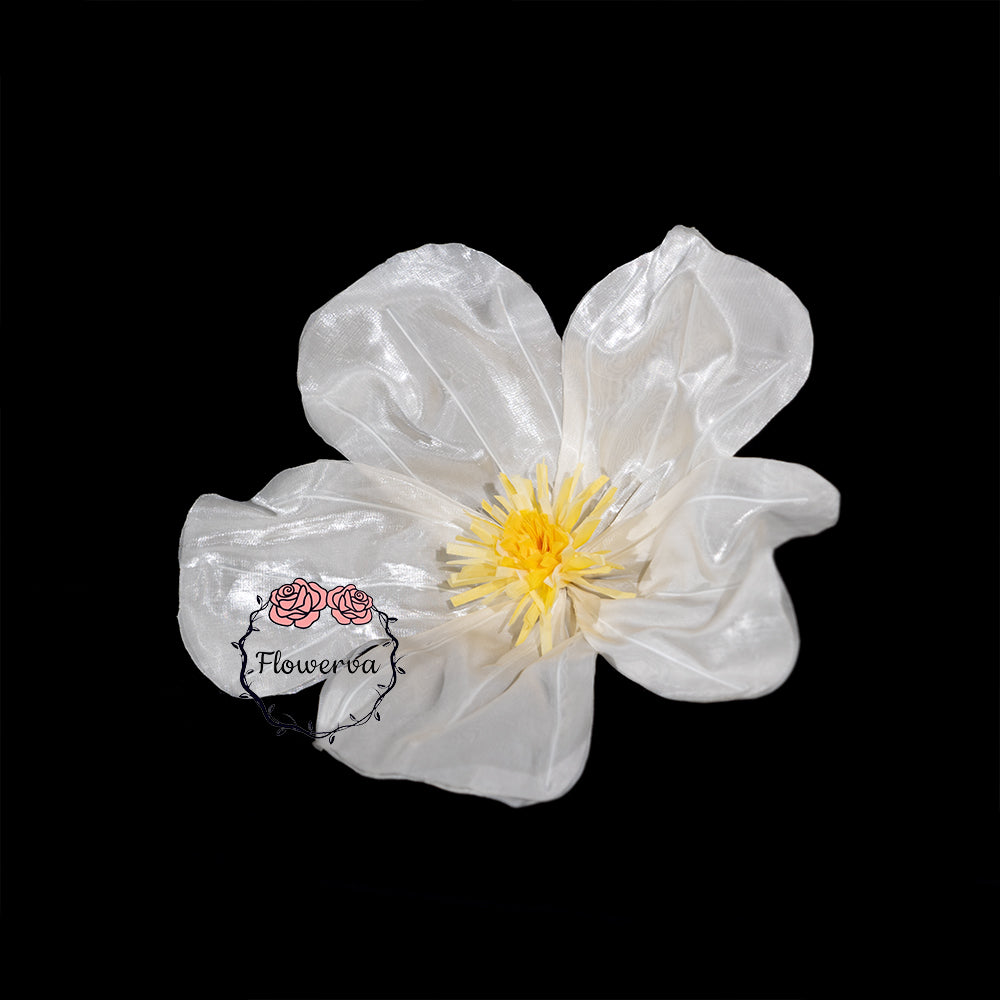 Flowerva Sheer Fabric White Daisy Decor