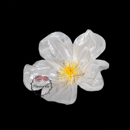 Flowerva Sheer Fabric White Daisy Decor