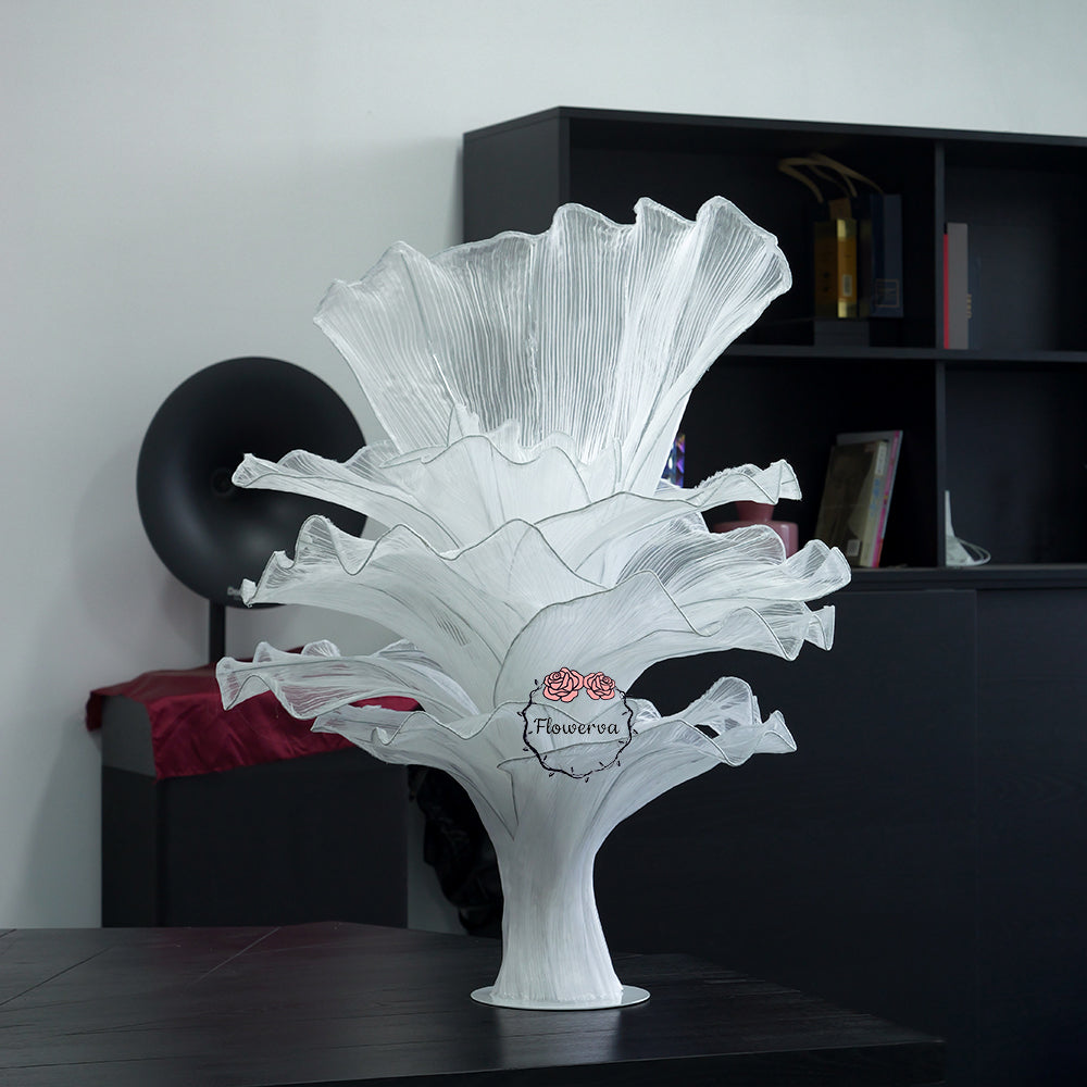 Flowerva Pure White Artistic Wedding Table Decorations