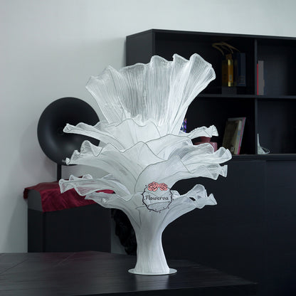 Flowerva Pure White Artistic Wedding Table Decorations