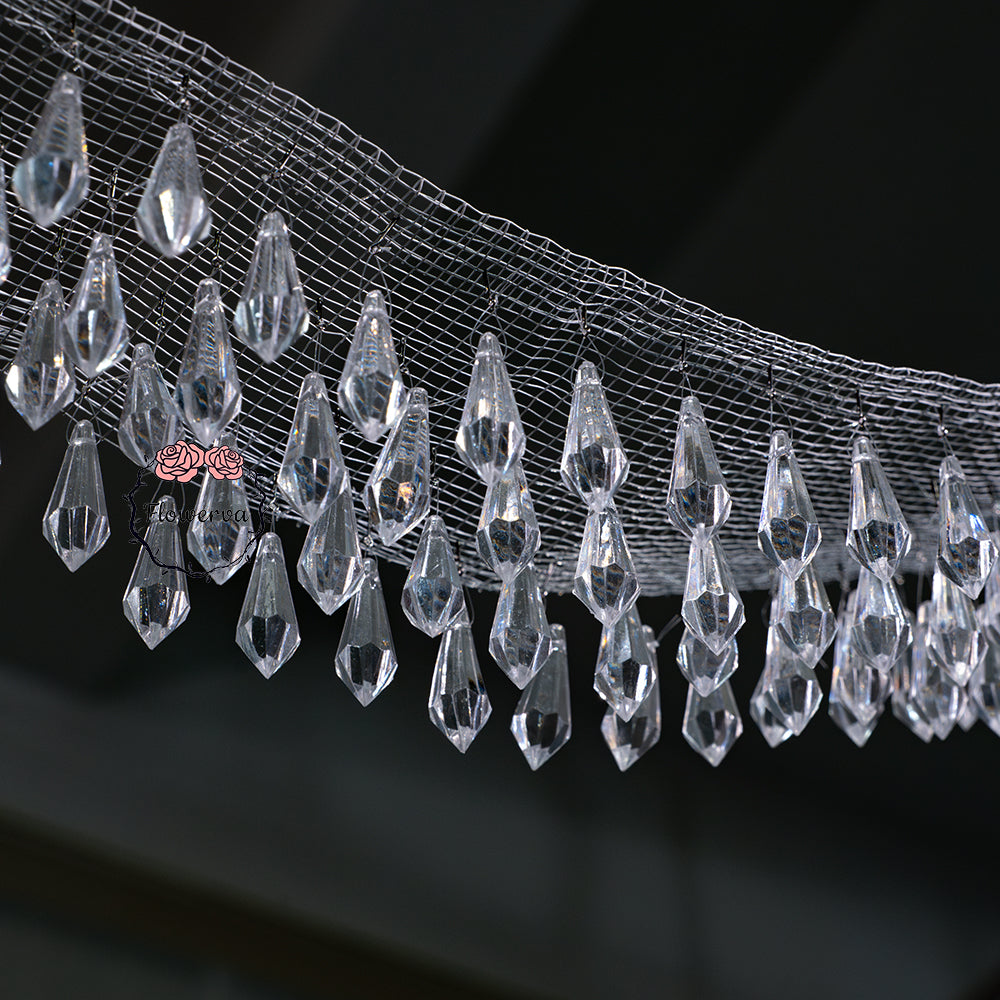 Flowerva Beaded Wire Mesh Wedding Decor