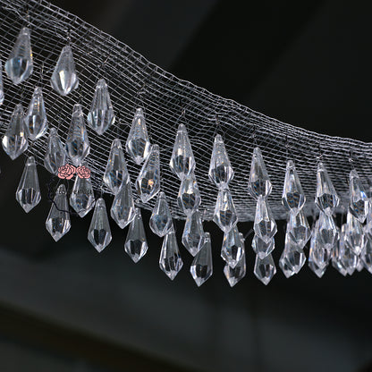 Flowerva Beaded Wire Mesh Wedding Decor