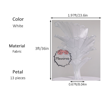 Flowerva Height Fabric Table Flower Wedding Decor(Without Flowers)