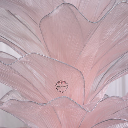 Flowerva Light Pink Table Flower Wedding Decoration (With Base)