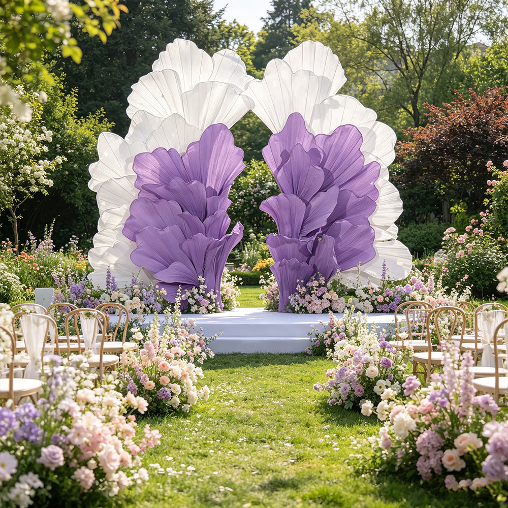 Flowerva Radiant Petal Sculpture Wedding Decor (Excluding Shelves)