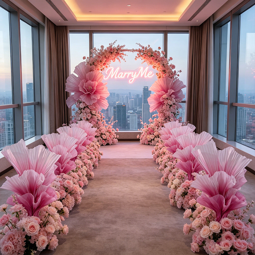 Flowerva "Romantic Light" Table Flower Wedding Decoration/Home Decor