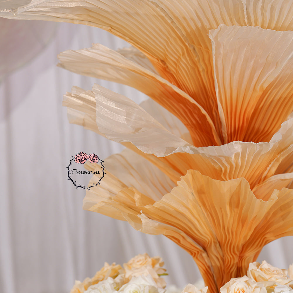 Flowerva Champagne Table Flower Wedding Table Centerpiece