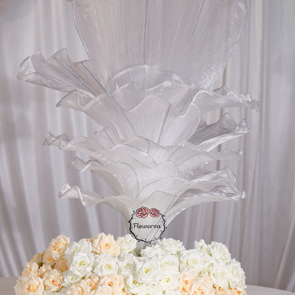 Flowerva Height Fabric Table Flower Wedding Decor(Without Flowers)