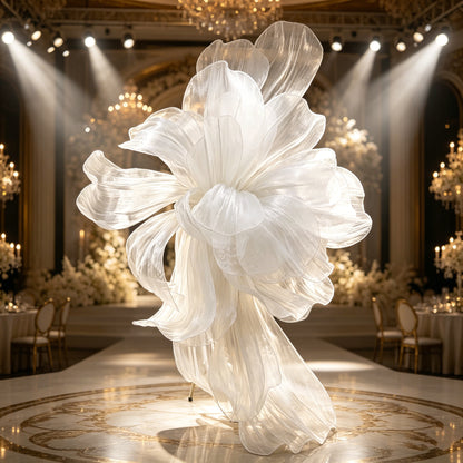 Flowerva Cloud Veil Oversized Statement  Bloom