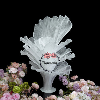 Flowerva Pure White Artistic Wedding Table Decorations