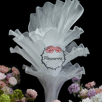 Flowerva Pure White Artistic Wedding Table Decorations