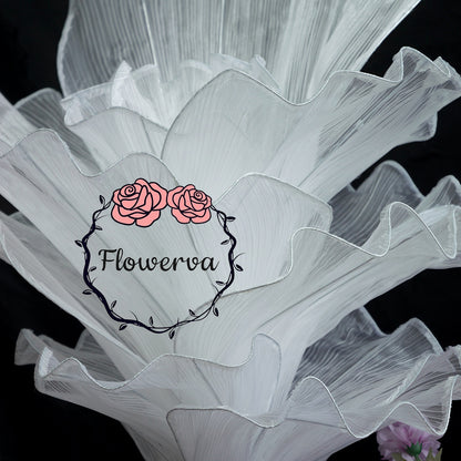 Flowerva Pure White Artistic Wedding Table Decorations