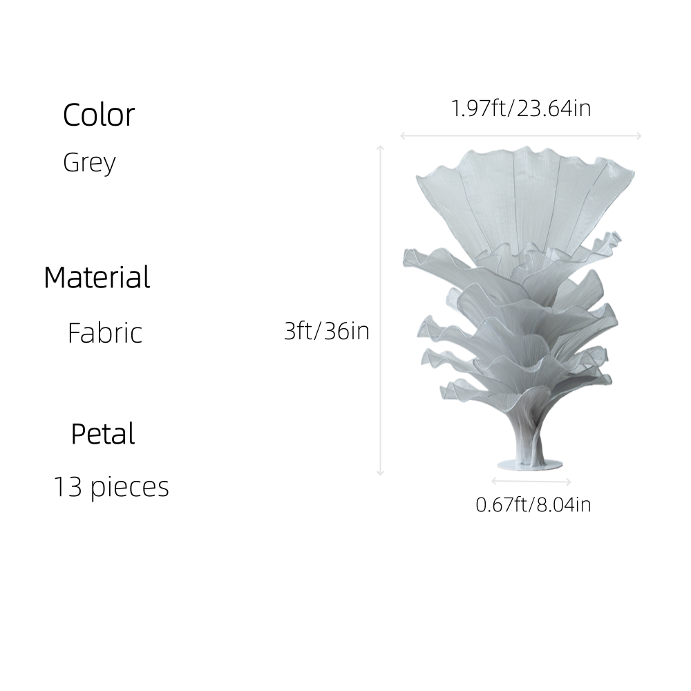 Flowerva''Morning Mist in the Mountains'' gray wedding table flower decoration