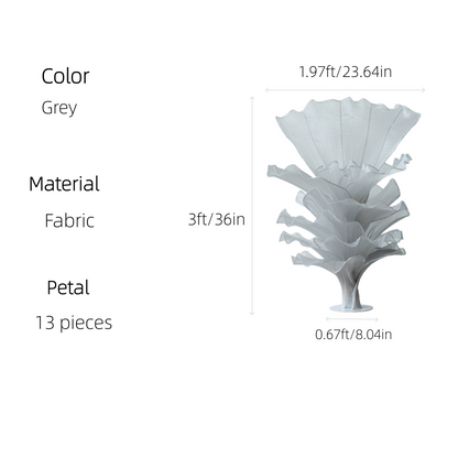 Flowerva''Morning Mist in the Mountains'' gray wedding table flower decoration