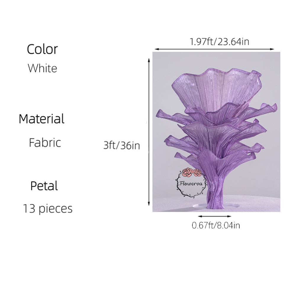 Flowerva Amethyst Wedding and Home Art Decoration