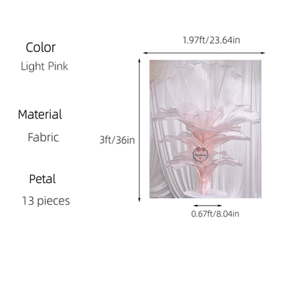 Flowerva Height Fabric Table Flower Wedding Decor(Without Flowers)