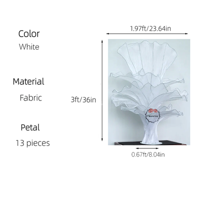 Flowerva Height Fabric Table Flower Wedding Decor(Without Flowers)