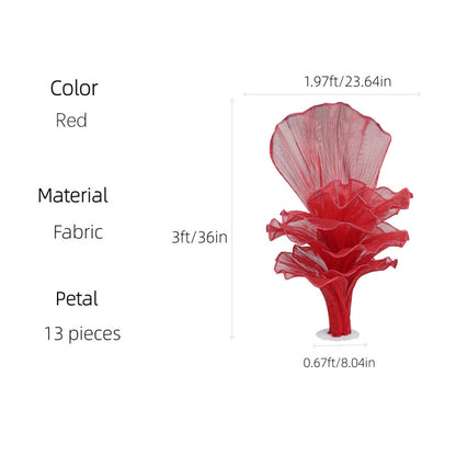 Flowerva Height Fabric Table Flower Wedding Decor(Without Flowers)