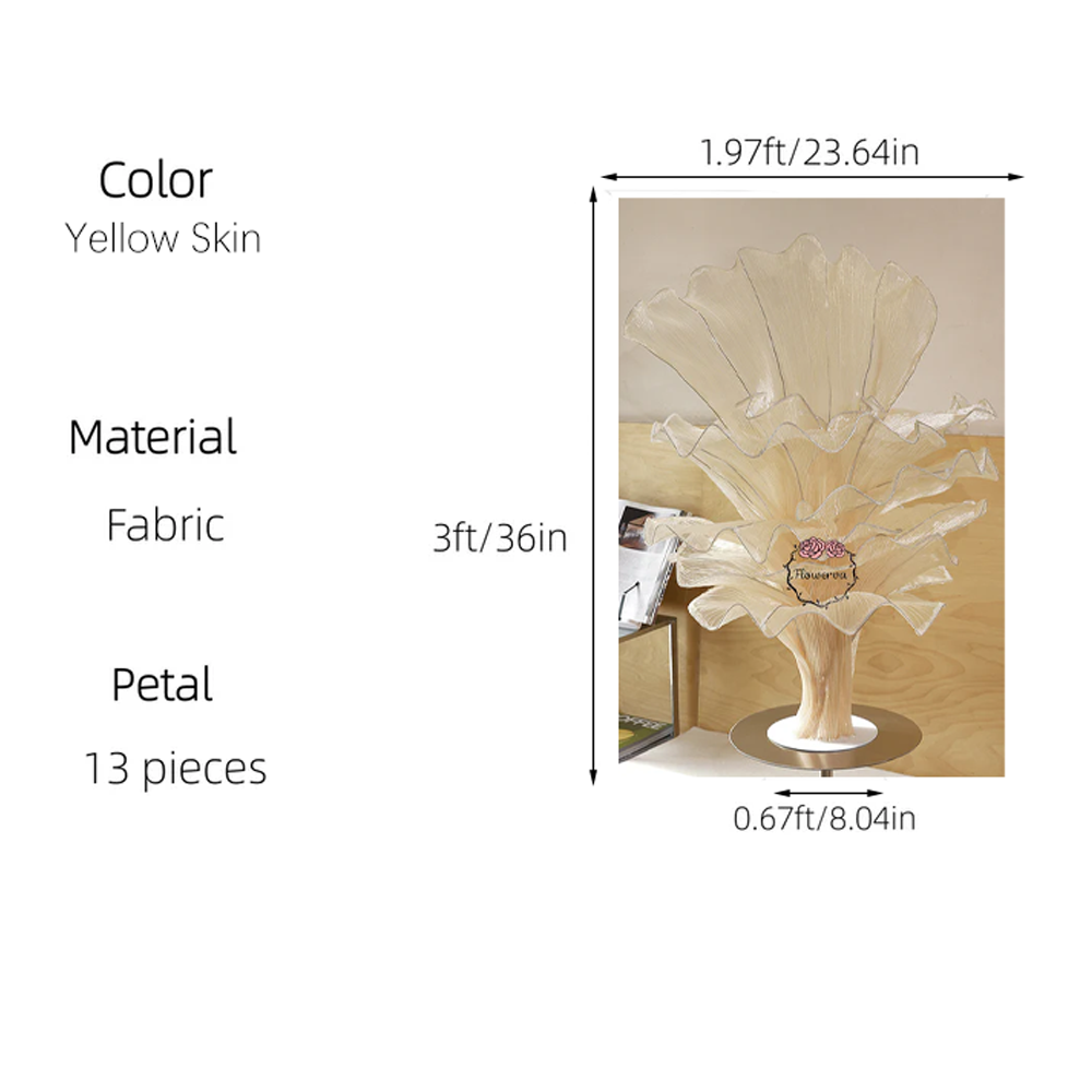 Flowerva Height Fabric Table Flower Wedding Decor(Without Flowers)