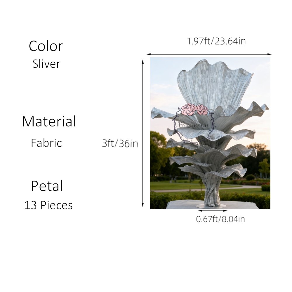 Flowerva Height Fabric Table Flower Wedding Decor(Without Flowers)