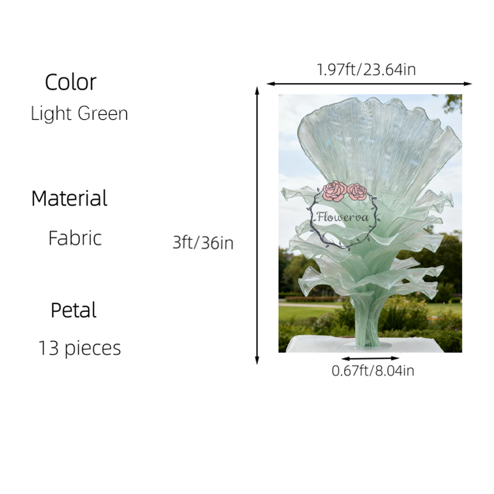 Flowerva Height Fabric Table Flower Wedding Decor(Without Flowers)