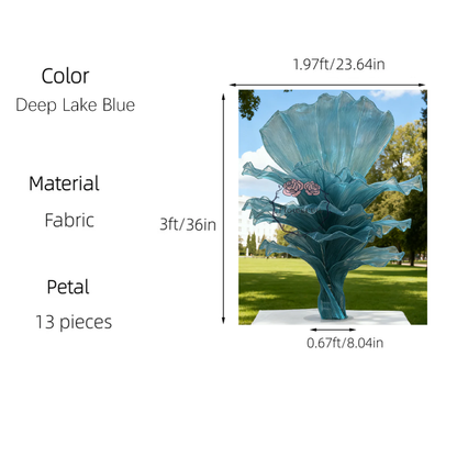 Flowerva Height Fabric Table Flower Wedding Decor(Without Flowers)