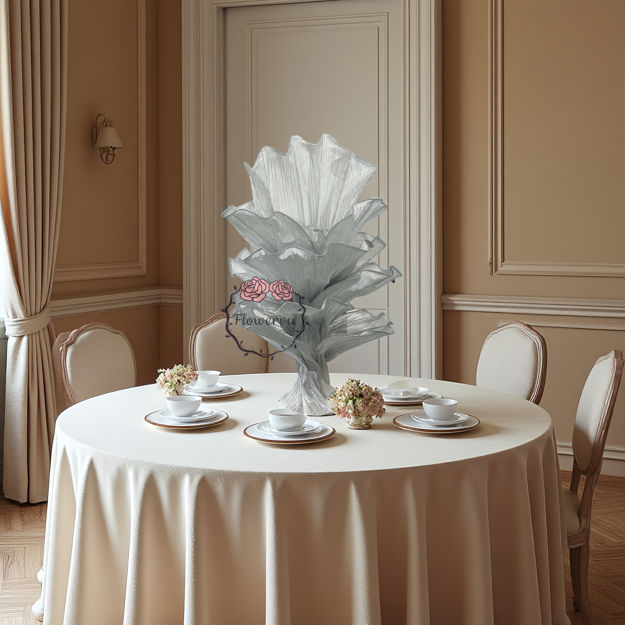 Flowerva "Glacier Flower" Luxury Wedding and Home Art Decoration