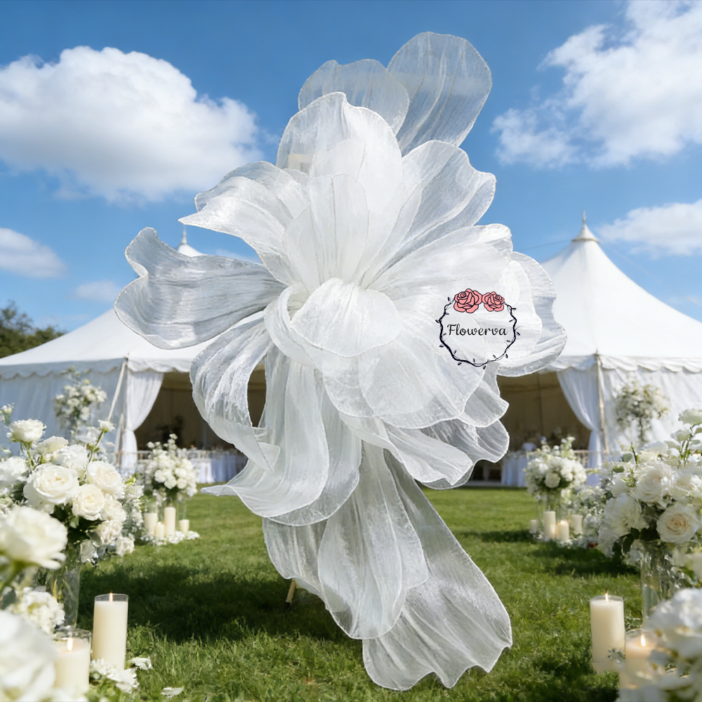 Flowerva Cloud Veil Oversized Statement  Bloom